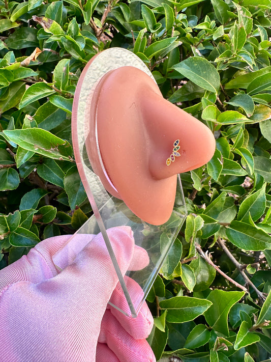 Icy Rainbow Nose Ring