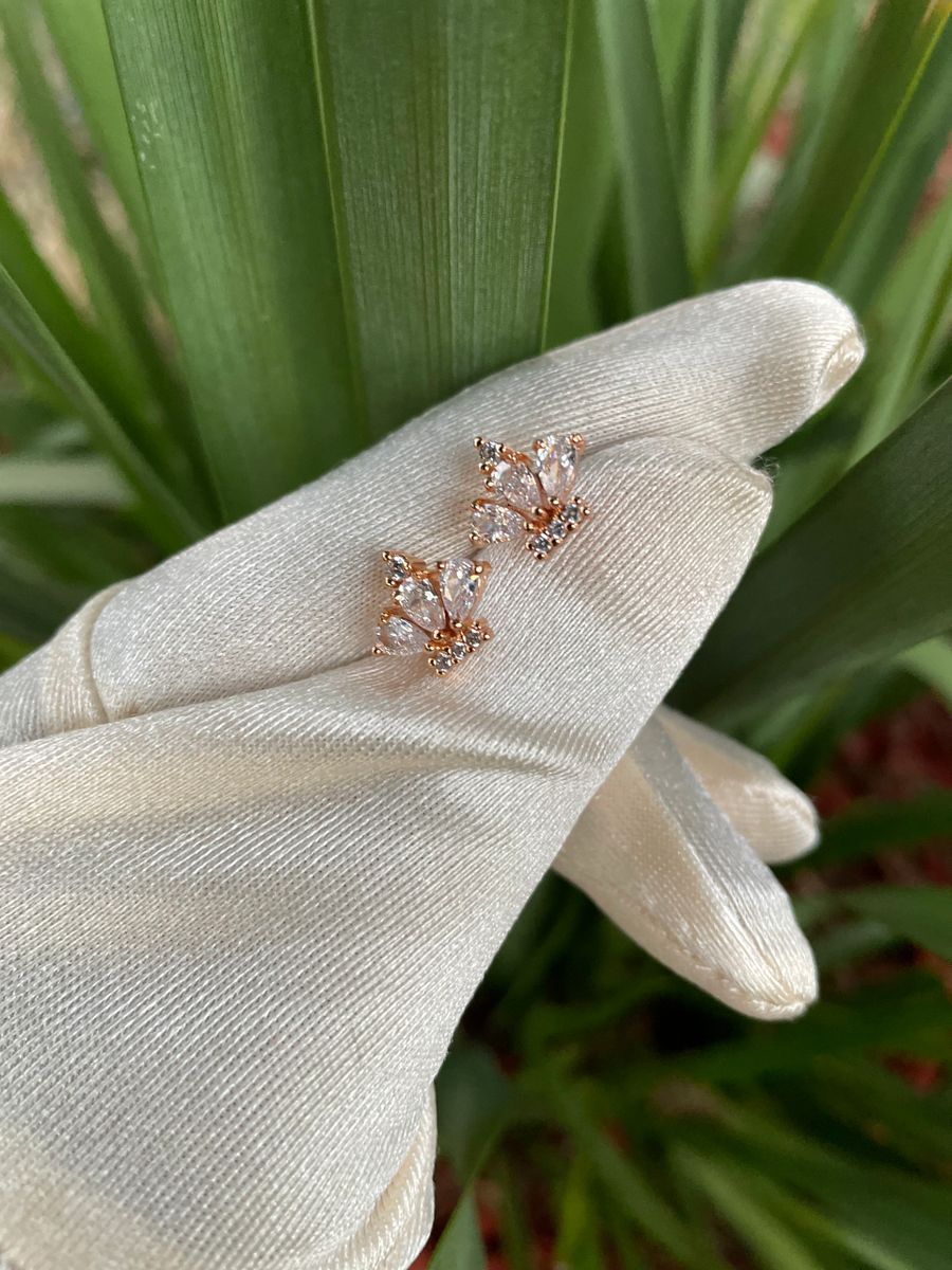 Diamond Crown Earrings