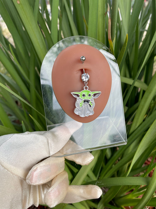 Baby Yoda Belly Ring