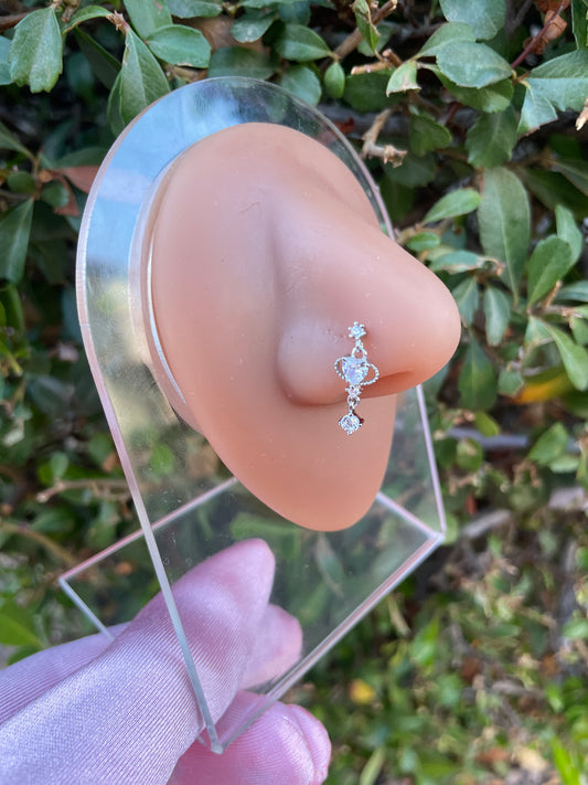 Apollo Heart Nose Ring