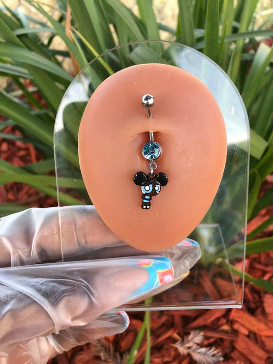 Melanin Power Puff Girl Belly Ring